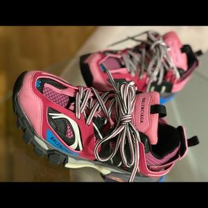 Balenciaga Track Snkrs Size 38 Pink / Blu USED 3xs -$400